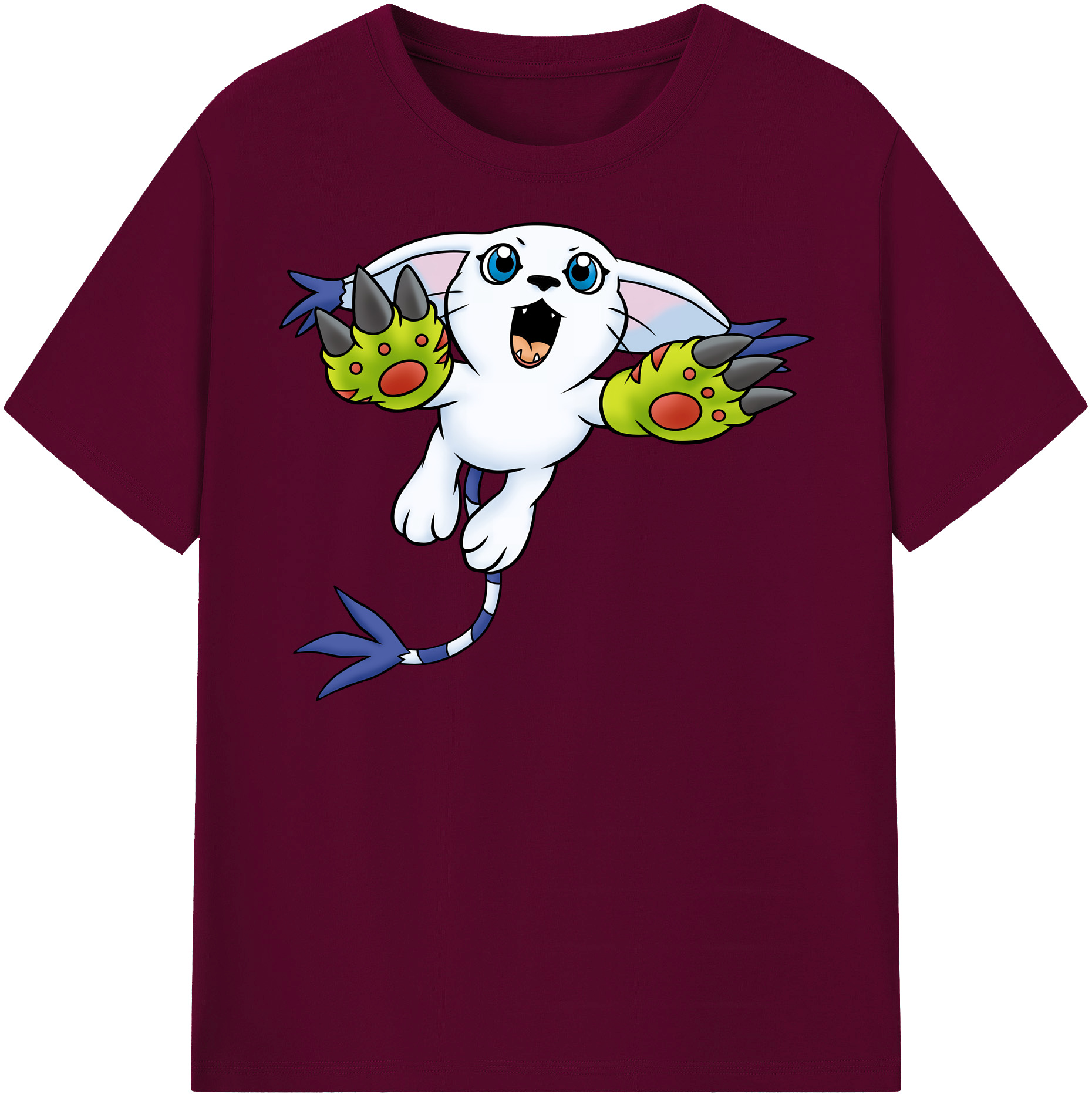（画像用） Digimon デジタルモンスター/デジモン レディースカジュアルプリントTシャツ（綿100％）